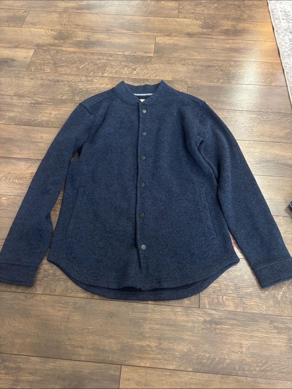 Levi's Navy Snap-Front Lightweight Shirt Jacket